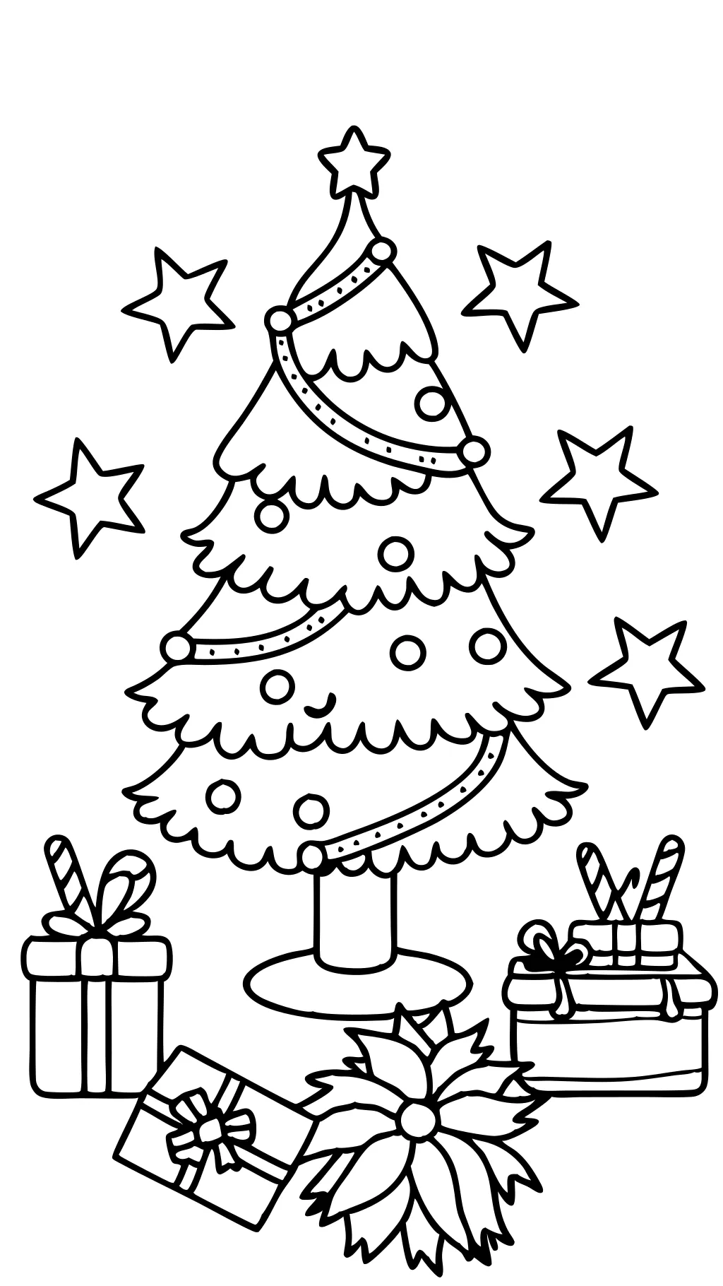 coloriages pour les arbres de Noël